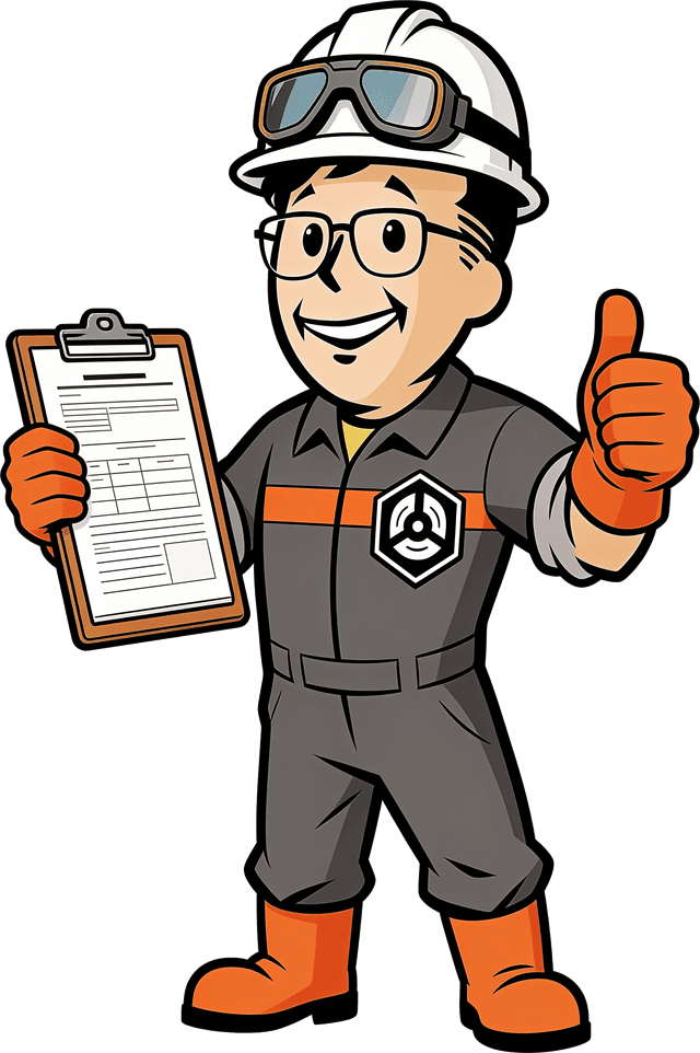 Otto giving a thumbs up next to a checklist
